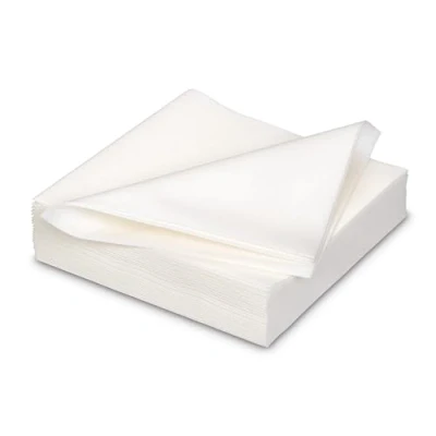 Abbildung von AVA Papierserviette, Servietten stoffähnlich 40x40cm 25 Stück Weiß