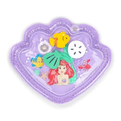 Abbildung von Bright Starts, Disney Baby, Prinzessin Ariel Bauchzeit Wasser Matte, Die kleine Meerjungfrau Meeresschätze, Lila, Baby Mädchen Neugeborene +