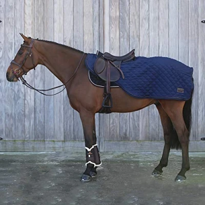 Abbildung von Ausreitdecke 600D L Veganes Kaninchenfell Navy