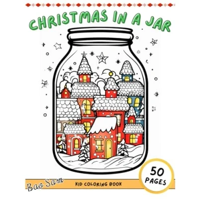 Abbildung von Winter Wonderland Homes: A Christmas Coloring Escape: Find Calm with 50 Adorable House Illustrations Relaxing Experience for Adults and Teens