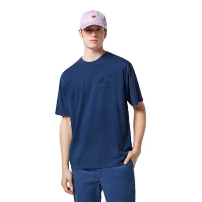 Abbildung von Scotch &amp; Soda Men&#039;s Regular fit Front and Back Artwork T Shirt, Atlantic Blue, Large