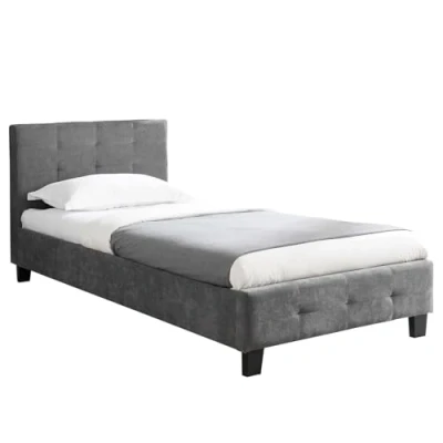 Abbildung von CARO Möbel Polsterbett GIAVENO, Einzelbett Bettgestell Designbett 90x200 cm Lattenrost in