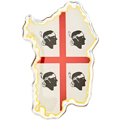Abbildung von 4R Quattroerre.it 32132 3D Aufkleber Sardinien Sticker HQ, 44 x 68 mm