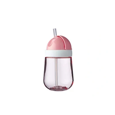 Abbildung von Mepal Strohhalmbecher Mio Kleinkind Strohhalm Becher ab 9 Monaten Auslaufsichere Trinkflasche für Kleinkinder Spülmaschinengeeignet &amp; BPA frei 300ml Deep pink