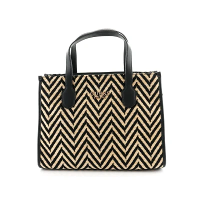 Abbildung von Guess Silvana Handtasche, Damen, Größe: One Size, Black