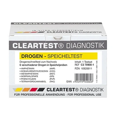 Abbildung von Cleartest Drogen speicheltest 6fach