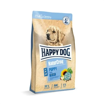 Abbildung von Happy Dog 60516 NaturCroq Puppy Alleinfutter mit Kräutern für Welpen ab 4 Wochen bis 6 Monate 1 kg Inhalt