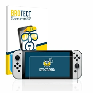 Abbildung von BROTECT (2 Stück Schutzfolie für Nintendo Switch OLED Modell Displayschutz Folie Ultra Klar