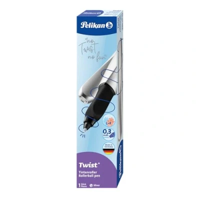 Abbildung von Pelikan Füllhalter Tintenroller / &quot;Twist R457 Silber&quot;