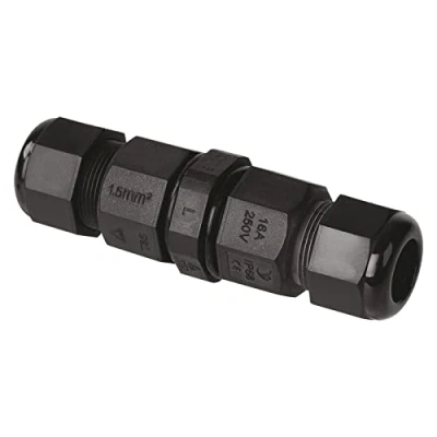Abbildung von EMOS Steckverbinder für Kabeldurchmesser 3x 0,75 2,5 mm2, Verbindungsstecker 2,6 x 7 cm, Kabelverbindung, IP68 wasserdicht, staubdicht, stossfest, bis 85C Einsatztemperatur