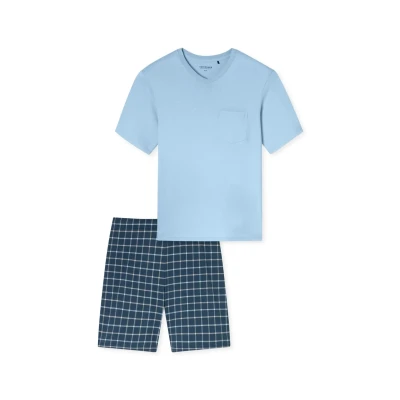 Abbildung von Schiesser Vausschnitt Comfort Essentials SET Nachtwäsche Set, Herren, Größe: 50, Air