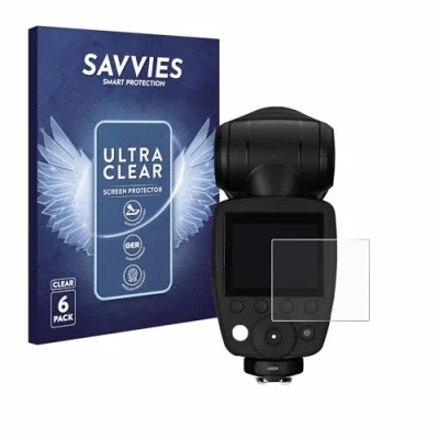 Abbildung von Savvies 6 Stück Schutzfolie für Profoto A10 Displayschutz Folie Ultra Transparent