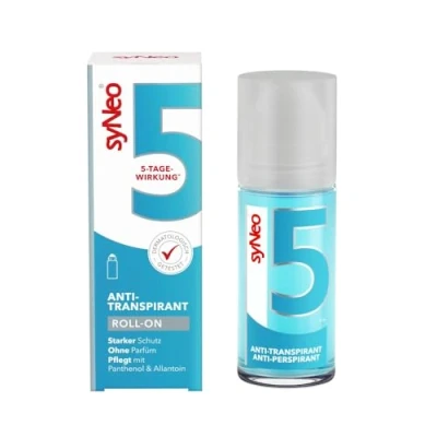 Abbildung von syNeo 5 Antitranspirant Roll On, Anti Schweiß Deo für Damen und Herren gegen starkes Schwitzen, Transpirant Antiperspirant Deoroller, 1er Pack (1 x 50 ml)