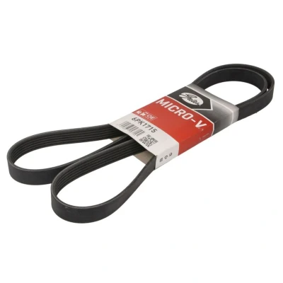 Abbildung von GATES 6PK1715 Keilrippenriemen 1715 6 Polyester, EPDM (Ethylen Propylen Dien Kautschuk) RoadMax Value Line BMW: X1, 2 Gran Tourer, Active Tourer