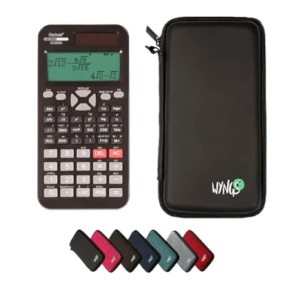 Abbildung von CALCUSO Sparpaket Schwarz mit Taschenrechner Rebell SC2060S