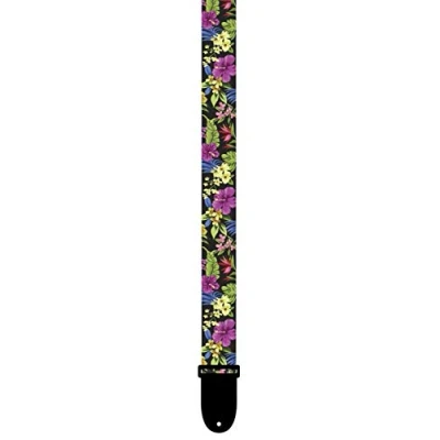 Abbildung von Perri&#039;s Leathers UKLPCP 6670 Polyester Ukulele Straps 1.5&quot;, Multicolor Floral Blume