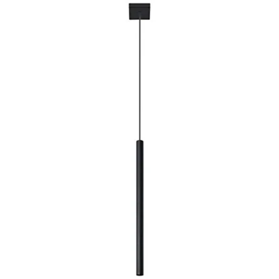 Abbildung von SOLLUX B Ware Pendelleuchte PASTELO 1 schwarz L:8 B:8 H:100cm Fassung G9, dimmbar