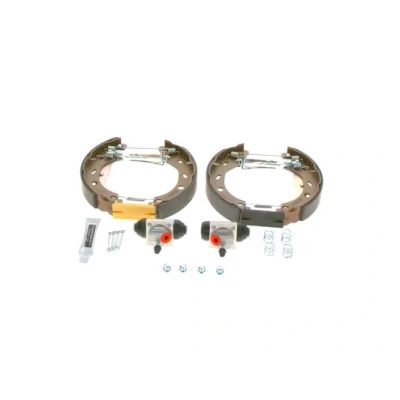 Abbildung von BOSCH 0 204 114 676 Bremsensatz, Trommelbremse mit Zubehör, Radbremszylinder KIT SUPERPRO SMART: Fortwo II Coupe, Cabrio