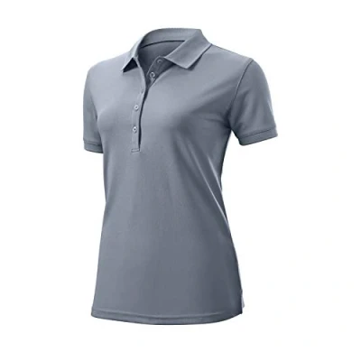 Abbildung von WILSON Damen Authentic Polo T Shirt, Grau, S