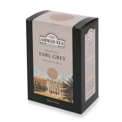 Abbildung von Ahmad Tea Earl Grey Schwarzer Assam &amp; Ceylon Tee mit Bergamotte Größere Teeblätter, Lose 500g