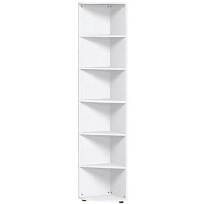 Abbildung von Gera Möbel Schranksystem Flex Regal, Holzdekor, weiß, 40 x 216 cm