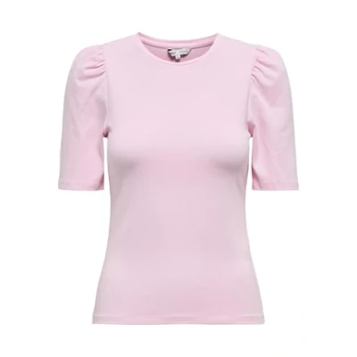 Abbildung von ONLY Onllive LOVE Pufftop Tshirt basic, Damen, Größe: XL, Pink lady