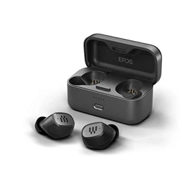 Abbildung von EPOS GTW 270 Kabellose Gaming Bluetooth Kopfhörer In Ear, Geräuschreduzierend, Geschlossenes Design, Dual Mikrofone, Ergonomisch, IPX 5 Wasserdicht, Ladegerät, 20 h Spielzeit