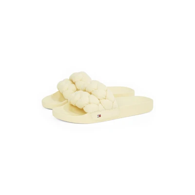Abbildung von Tommy Jeans Badezehentrenner, Damen, Größe: 35, Beige Schuhe