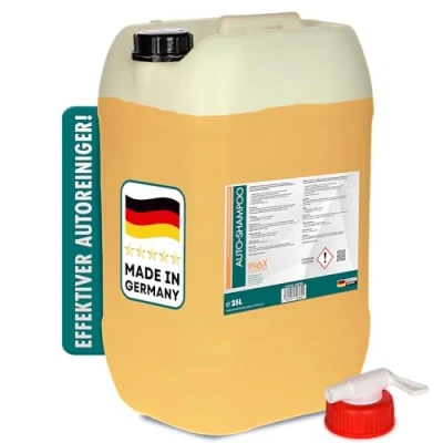 Abbildung von INOX® Nano Line Autoshampoo Konzentrat im praktischen 25L Kanister Autoreiniger für PKW, LKW, Wohnmobil und Motorrad Hochdruckreiniger Sanfte Reinigung