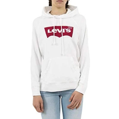 Abbildung von Levi&#039;s Damen Graphic Sport Hoodie Kapuzenpullover , Housemark White, XS