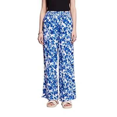 Abbildung von Esprit Printed Wideleg Stoffhose ice, Damen, Größe: 34, Ice