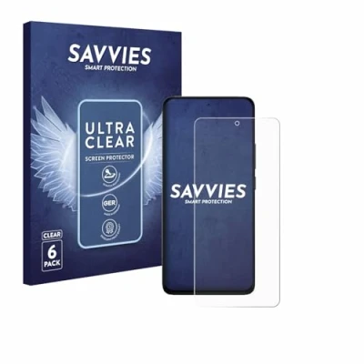 Abbildung von Savvies 6 Stück Schutzfolie für Xiaomi Redmi Note 14 4G Displayschutz Folie Ultra Transparent