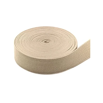 Abbildung von Simpleelove Buntes Nähen Gummiband, 5M Langes 25mm Breites Elastische Bänder (Cremeweiß)