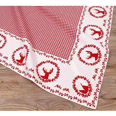 Abbildung von matches21 HOME &amp; HOBBY Tischdecke Mitteldecken RESI Landhaus 3 Farben (1 tlg)