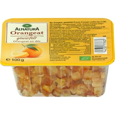 Abbildung von Alnatura Bio Orangeat gewürfelt, 100 g