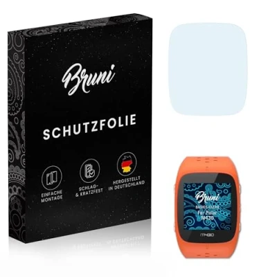 Abbildung von Bruni Schutzfolie kompatibel mit Polar M430 Folie, glasklare Displayschutzfolie (2X)