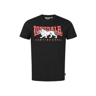 Abbildung von Lonsdale Normale Passform Tshirt print, Herren, Größe: Large, Black red white