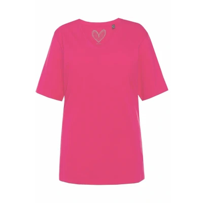 Abbildung von Ulla Popken, Damen, große Größen, Basic V Shirt