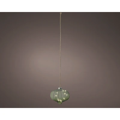 Abbildung von Lumineo LED Zwiebel grün/warmes weiss 21cm