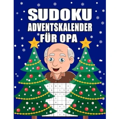 Abbildung von Sudoku Adventskalender für Opa: Großer Senioren mit liebevoll gestaltetem Innenleben I Schwierigkeitsgrad Leicht bis Schwer ... (Adventskalender die ganze Familie)