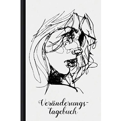 Abbildung von Veränderungstagebuch: Zum Ausfüllen werde der Mensch, DU sein möchtest mittels Selbstreflektion &amp; Motivationssammlungen Motiv: Portrait Sketch