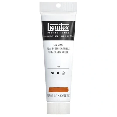 Abbildung von Liquitex 1047330 Professional Heavy Body Acrylfarbe in Künstlerqualität mit ausgezeichneter Lichtechtheit buttriger Konsistenz, 138ml Tube Siena natur
