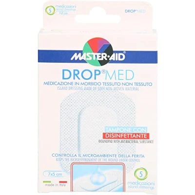Abbildung von DROP med 5x7 cm Wundverband steril Maste 5 St