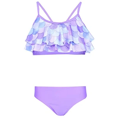Abbildung von Aquarti Bustier Bikini Mädchen Set Bikinislip Zweiteiliger Badeanzug (Zweiteiliger Badeanzug)