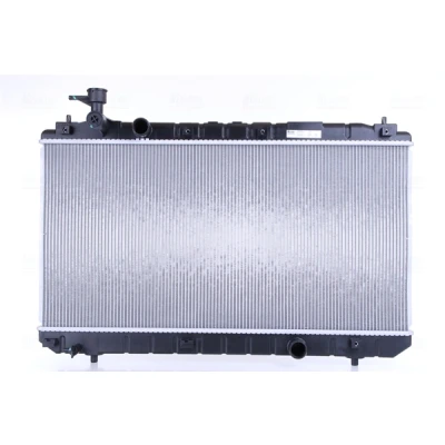 Abbildung von NISSENS 606666 Kühler, Motorkühlung Aluminium 375 747 13 Kühlrippen gelötet