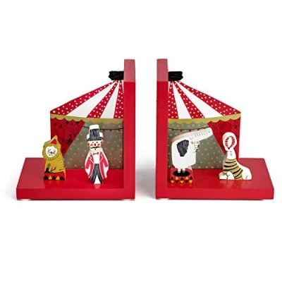 Abbildung von Mousehouse Gifts Kinder 3D Zirkus Buchstützen aus Holz für Mädchen &amp; Jungen