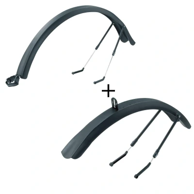 Abbildung von Topeak Unisex Erwachsene Defender TX Schutzblech Set, Schwarz, 56.8 x 13.7 8.4 cm / 77.8 26.5 8.6