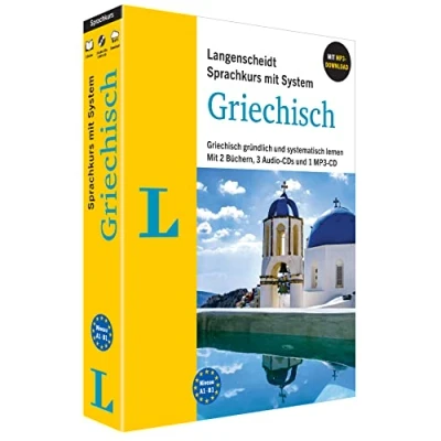 Abbildung von Langenscheidt Griechisch lernen mit System: gründlich und systematisch 2 Büchern, 3 Audio CDs 1 MP3 CD Download (Langenscheidt System)