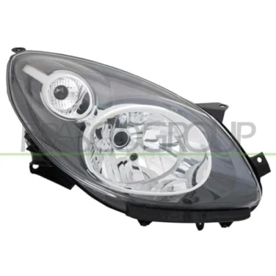 Abbildung von PRASCO RN3064823 Scheinwerfer rechts H4 schwarz RENAULT: TWINGO 2