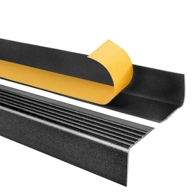Abbildung von Quest Treppenkantenprofil Selbstklebend PVC Kunststoff Treppen Kantenschutz 50x42mm, Sternenstaub, 110cm